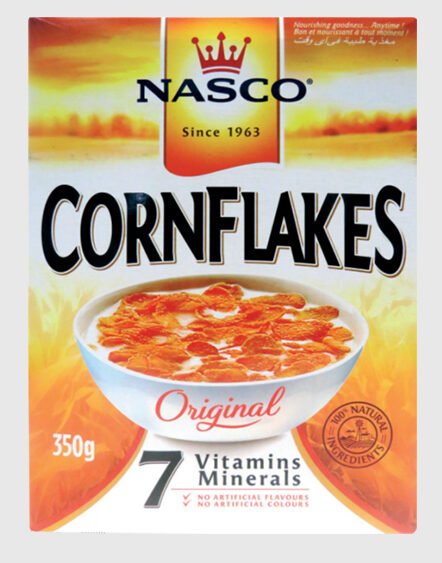 NASCO Corn Flakes 350g Cereal Box